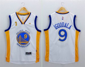 Maillot De Basket Golden State Warriors Andre Iguodala 9 2015 Champion Blanc